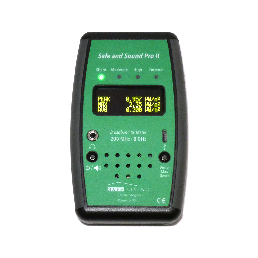 Safe and Sound Pro II RF Meter - Top View
